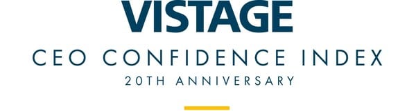 Vistage CEO Confidence Index | Surveying CEOs of Small to Mid-sized Businesses Since 2003 (PRNewsfoto/Vistage Worldwide, Inc.)